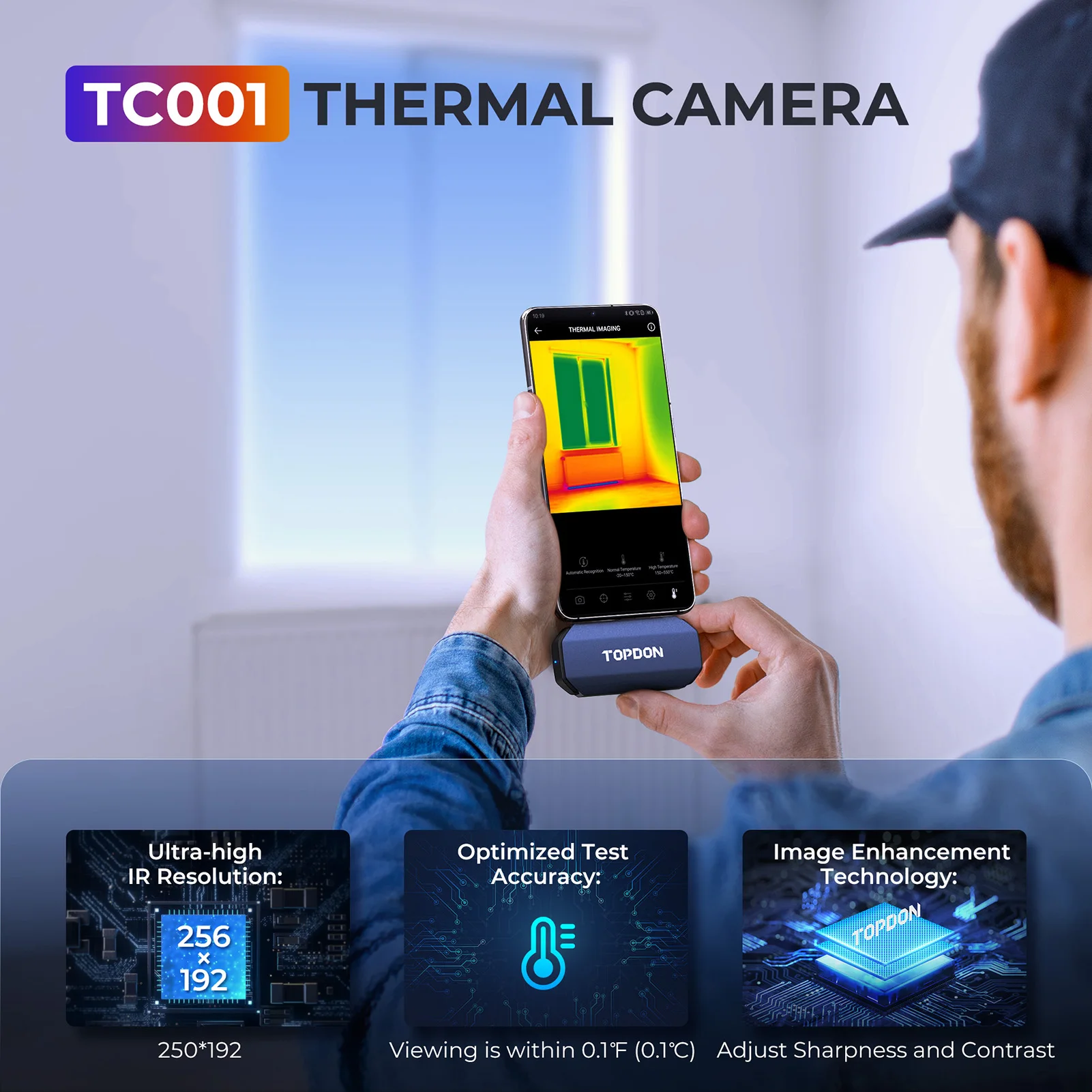 TOPDON TC001 256x192 High Reso - đánh giá và giá Topdon Tc001 Thermal Camera