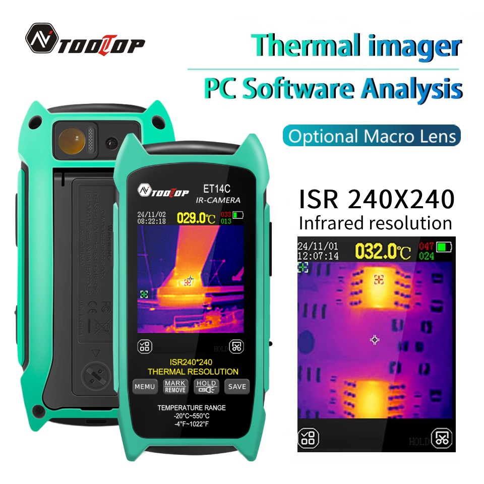TOOLTOP ET14C 2.8inch Thermal  - đánh giá và giá Nf 521 Thermal Imaging Camera