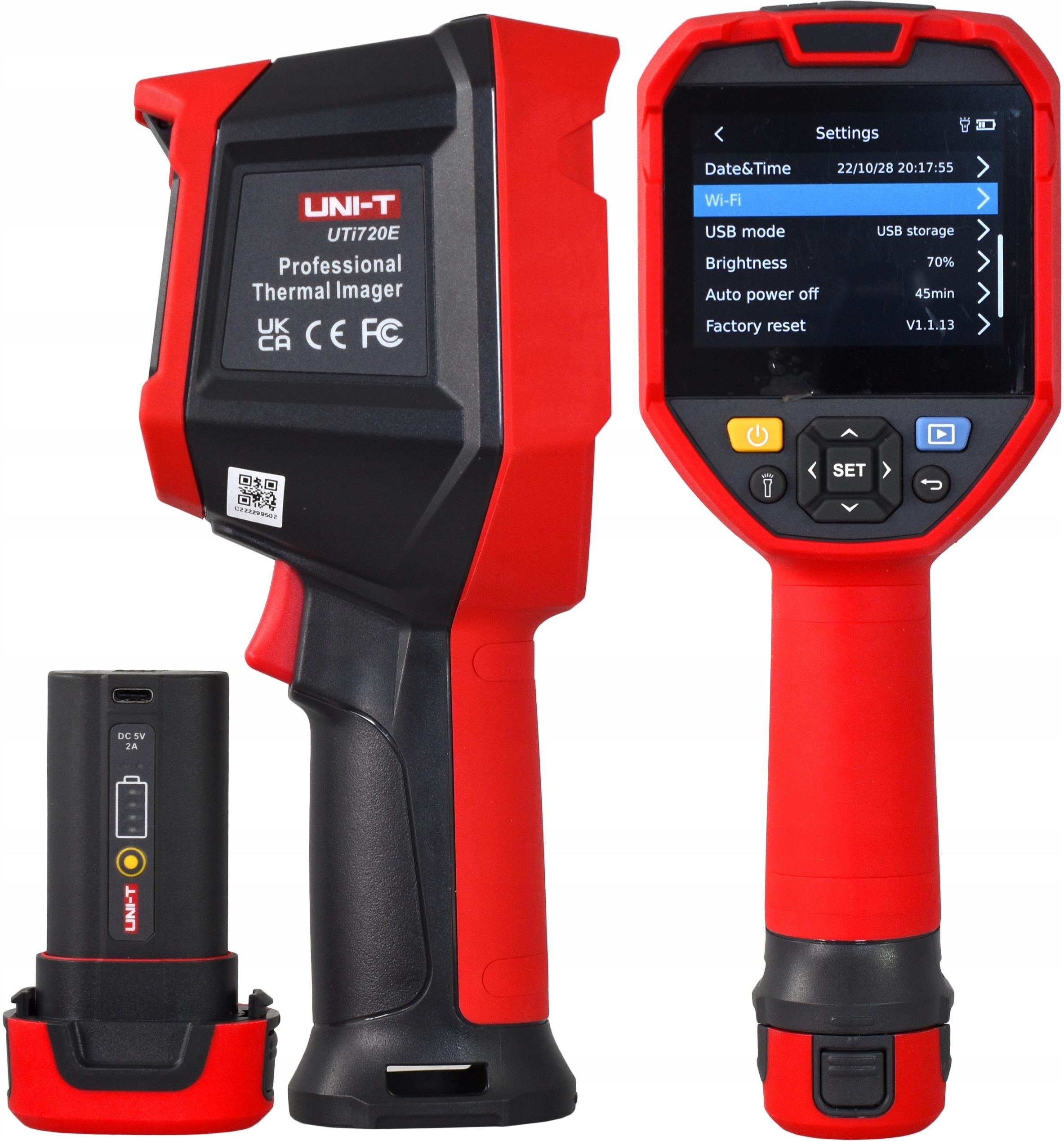 UNI-T UTi720E WiFi Thermal Cam - đánh giá và giá Thermal Imaging Camera 256X192